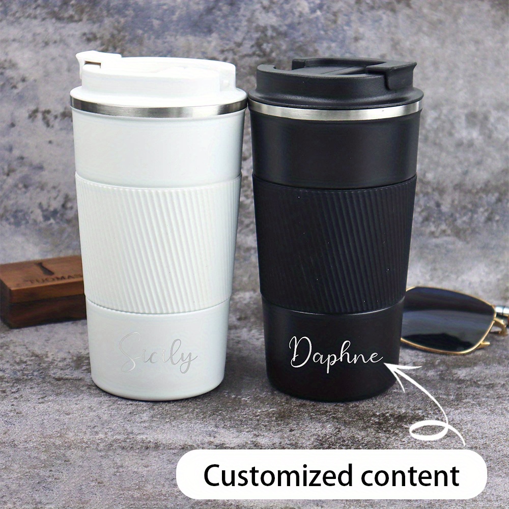 Coffee Equipment With Name - Custom Name Engraved Stainless Steel Travel