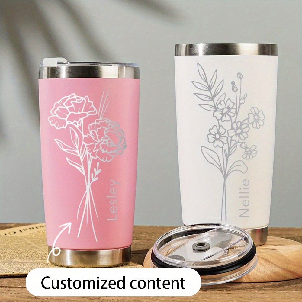 Custom Name Carnation Birth Fl - Coffee Equipment With Name ulasan dan harga