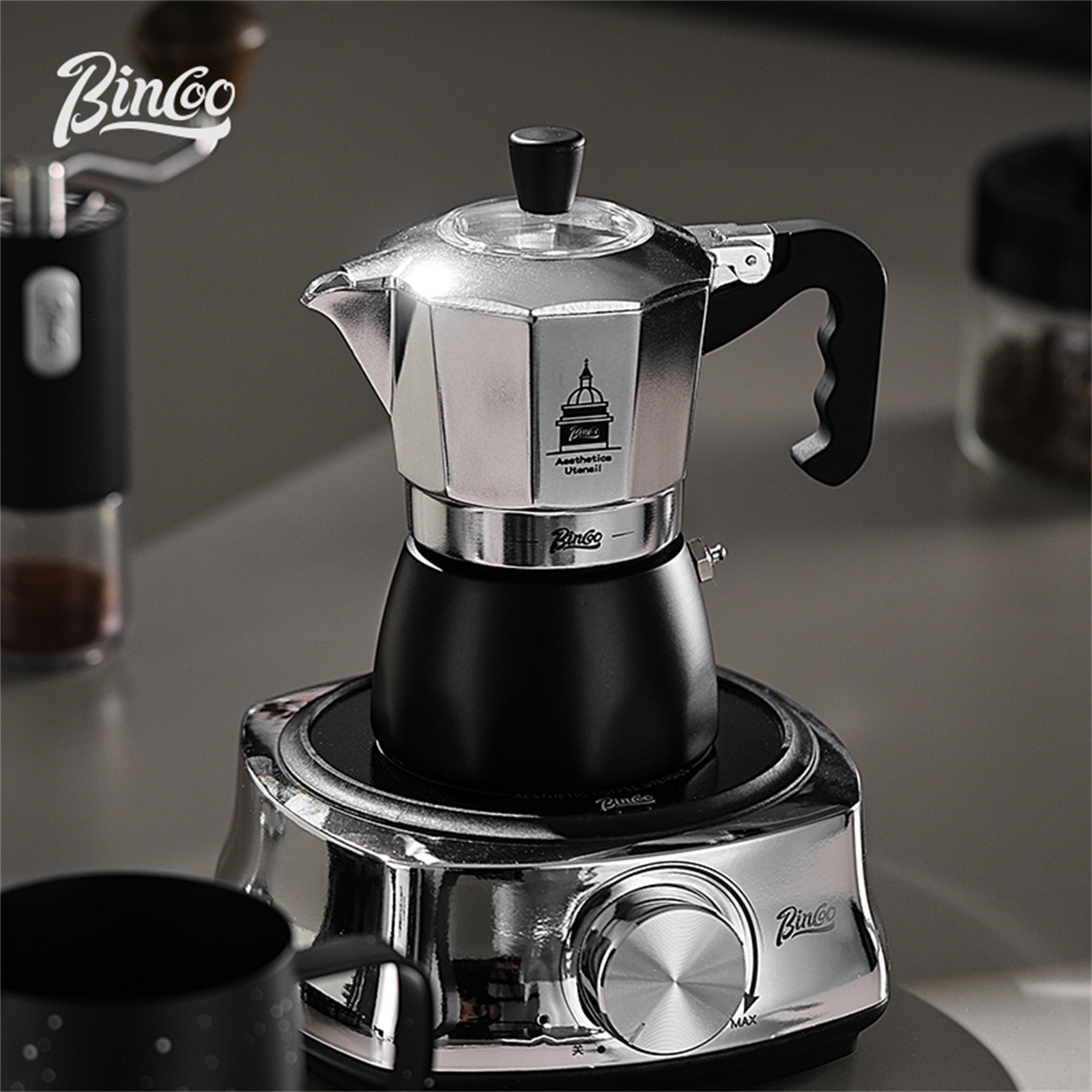 BINCOO Double Valve Moka Pot，E - Coffee Equipment Accessories ulasan dan harga