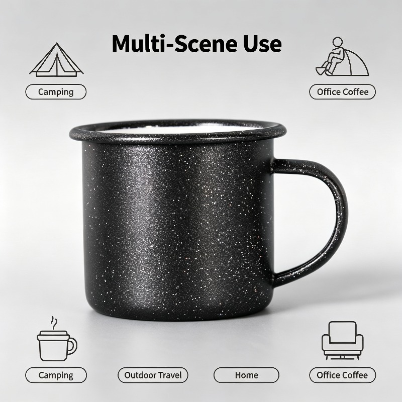 Vintage Enamel Mug with Star‑D - Vintage Coffee Equipment ulasan dan harga