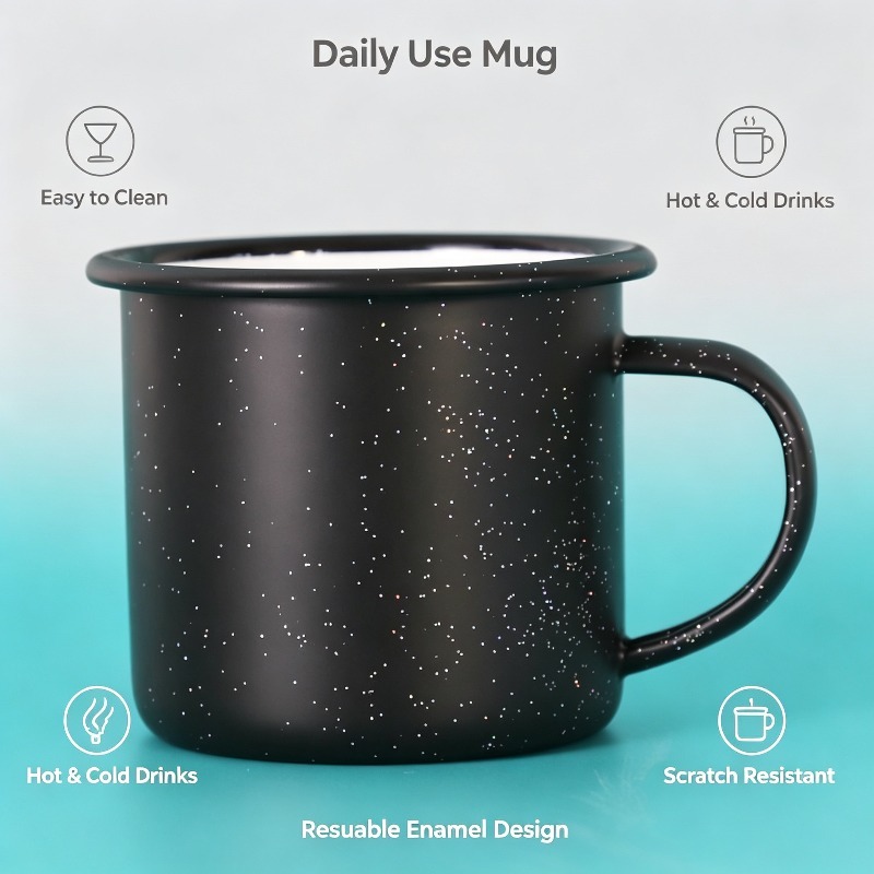 Vintage Enamel Mug with Star‑D - Vintage Coffee Equipment ulasan dan harga