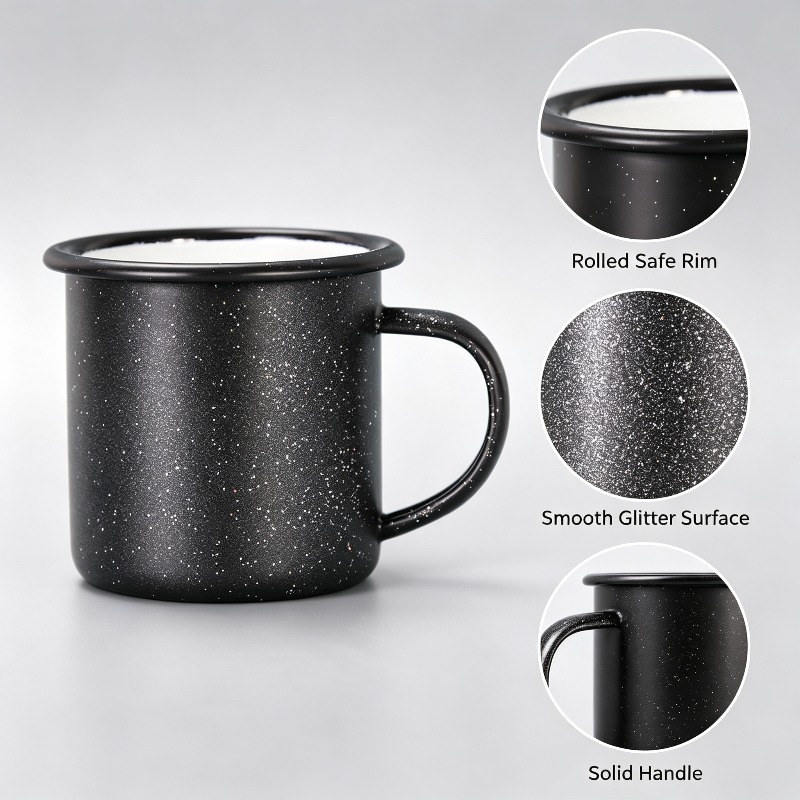 Vintage Enamel Mug with Star‑D - Vintage Coffee Equipment ulasan dan harga