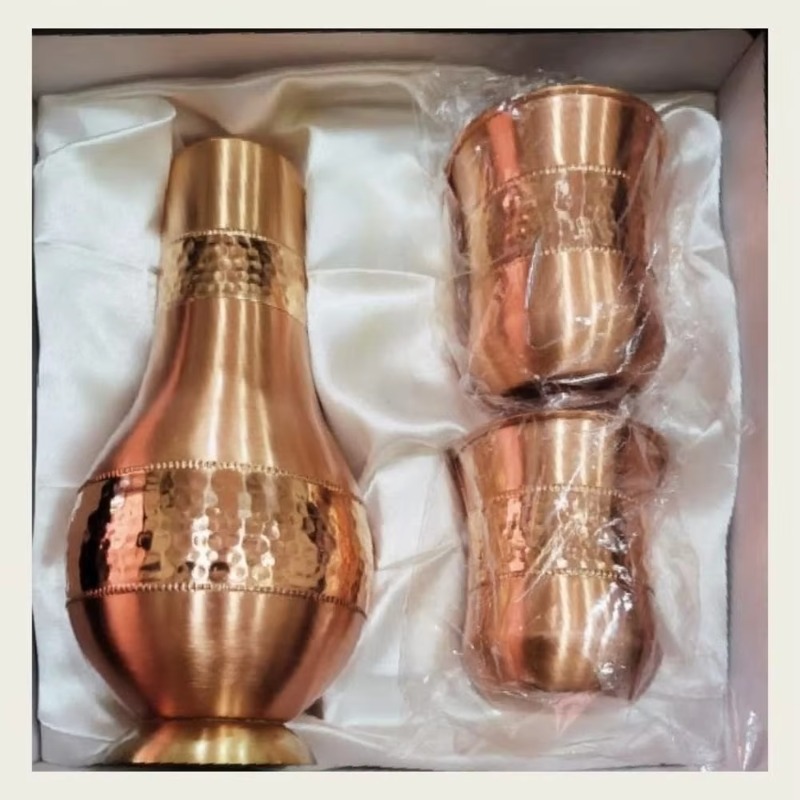 1500ML Smooth Copper Water Jug - Vintage Coffee Equipment ulasan dan harga
