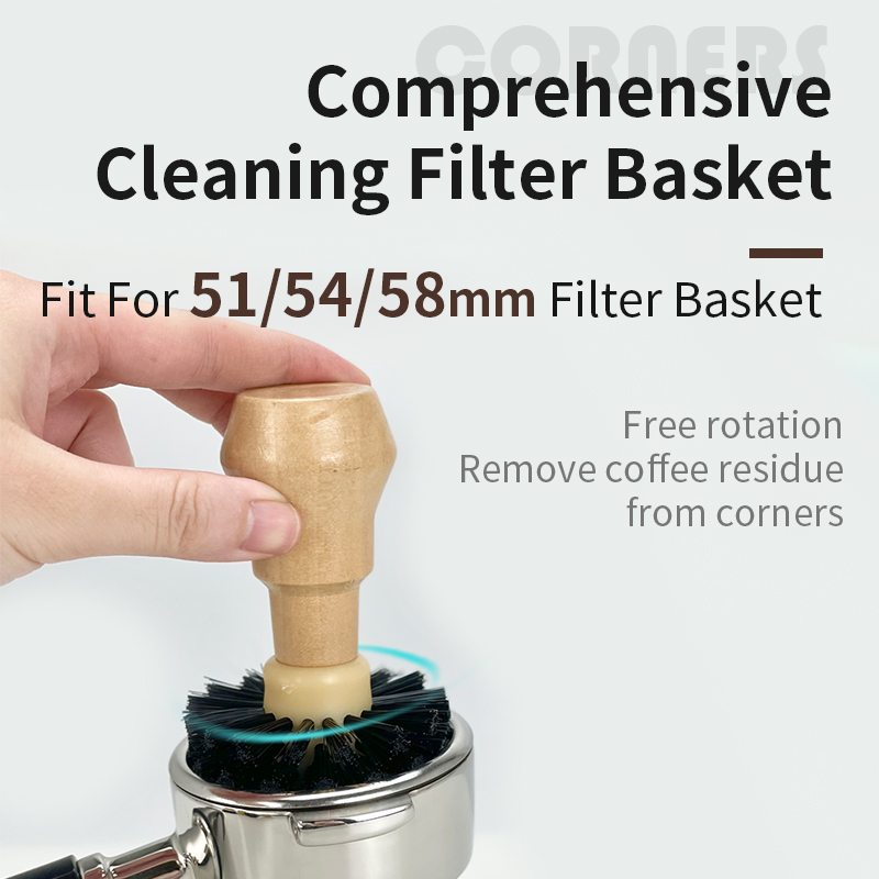 Coffee Brush Cleaner Solid Woo - Coffee Shop Equipment ulasan dan harga